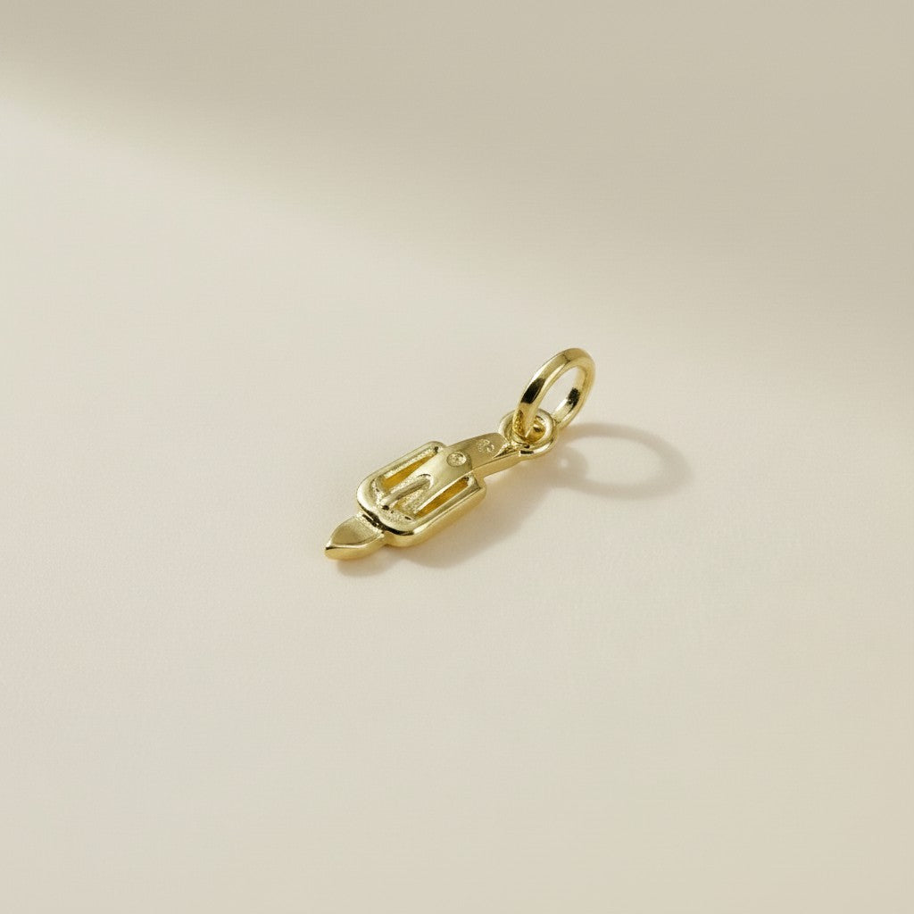 🤠 18k Gold Filled Belt Buckle Charm — Rodeo Ready, Gold Finished, Entirely Yours