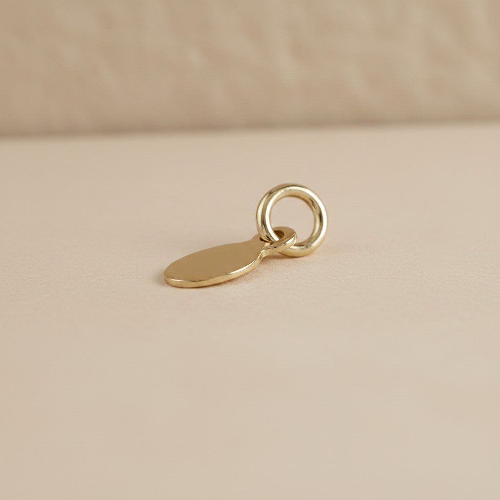 18k Gold Filled Blank Ellipse Tag Findings | DIY Jewelry Component