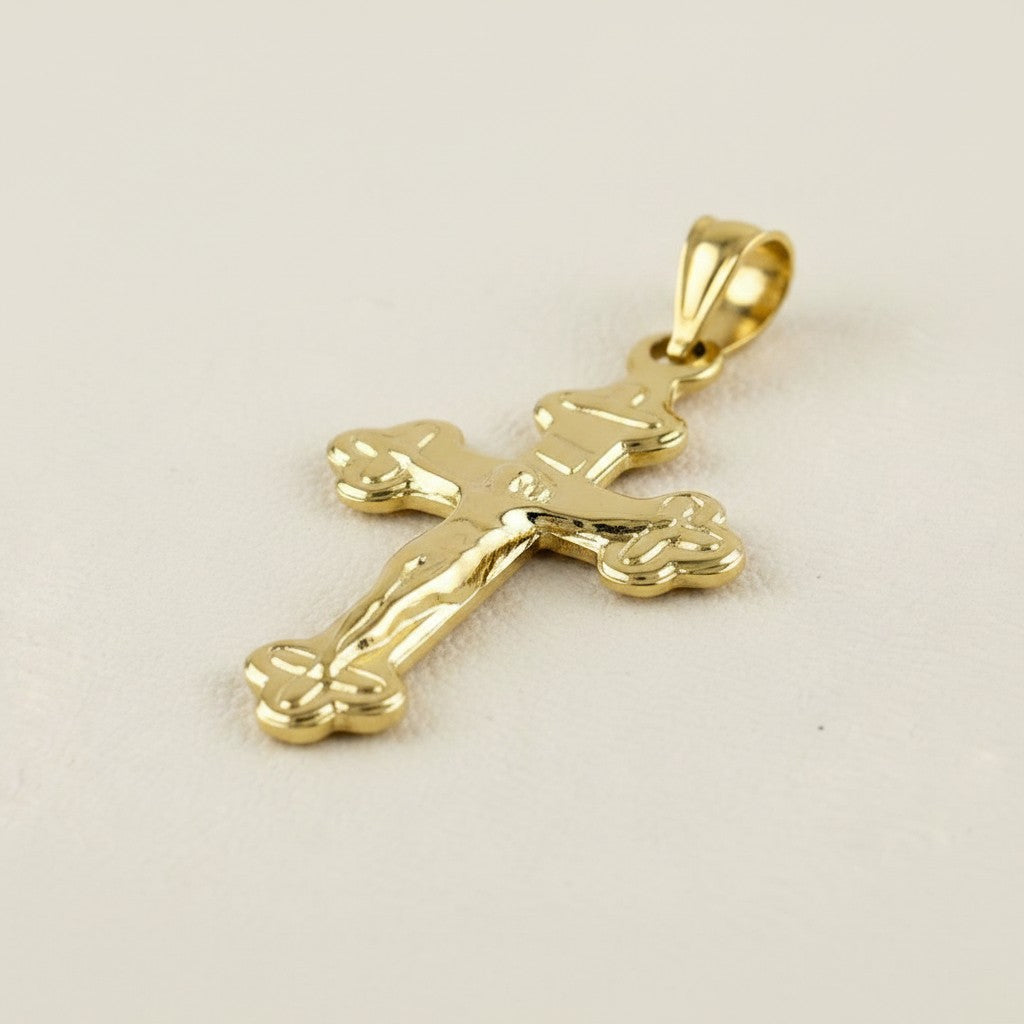 ✝️ 18k Gold Filled Delicate Crucifix Pendant — The Most Sacred Image. The Most Intimate Scale.