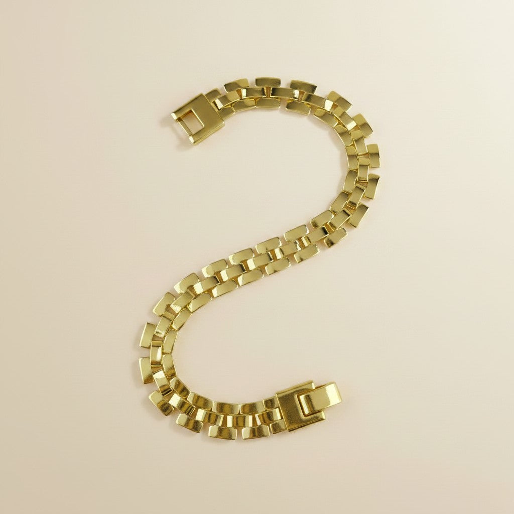 18K Gold Filled 9mm Watch Band Bracelet