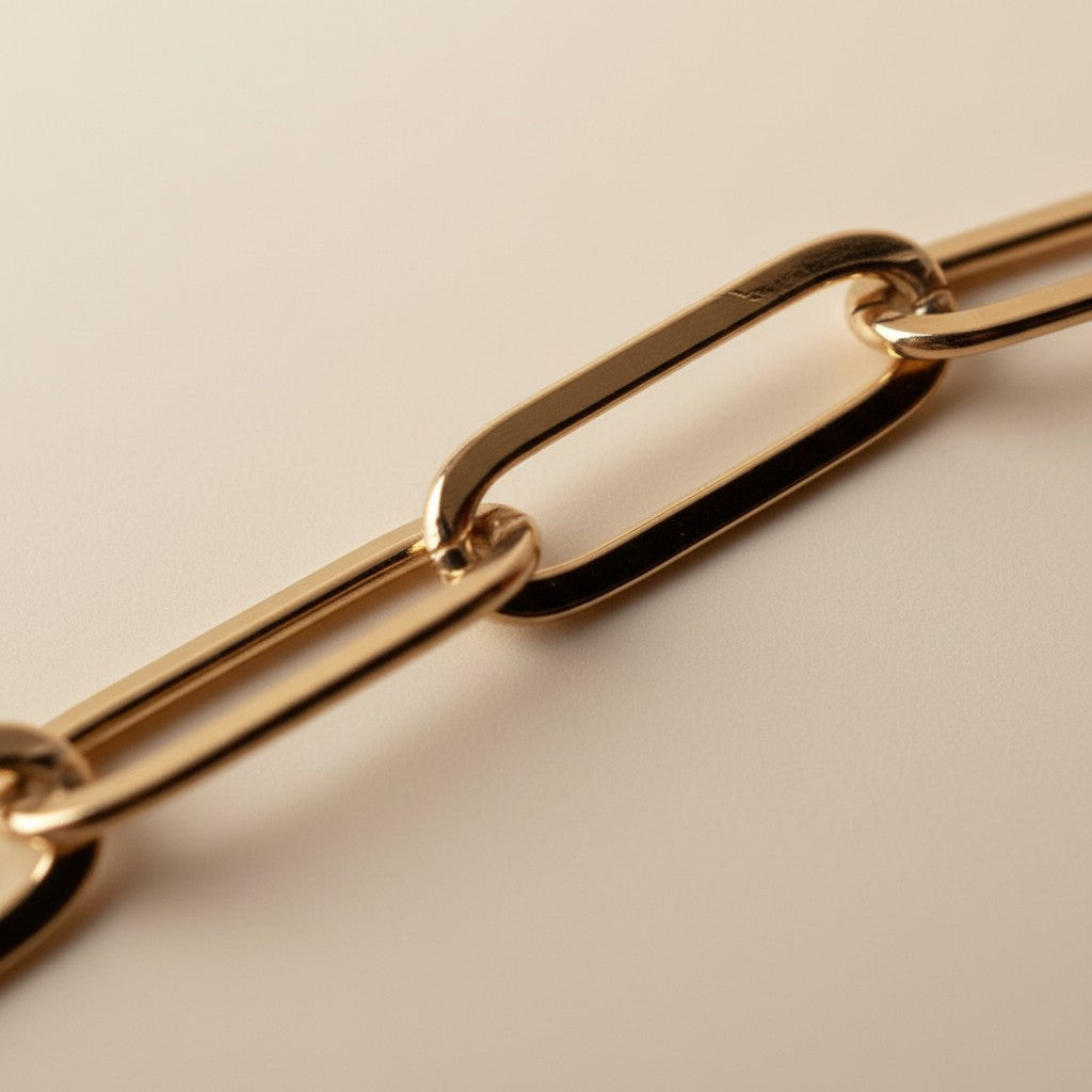 Gold Paperclip Chain Bracelet for Women - Link Bracelet | Trendy Jewelry