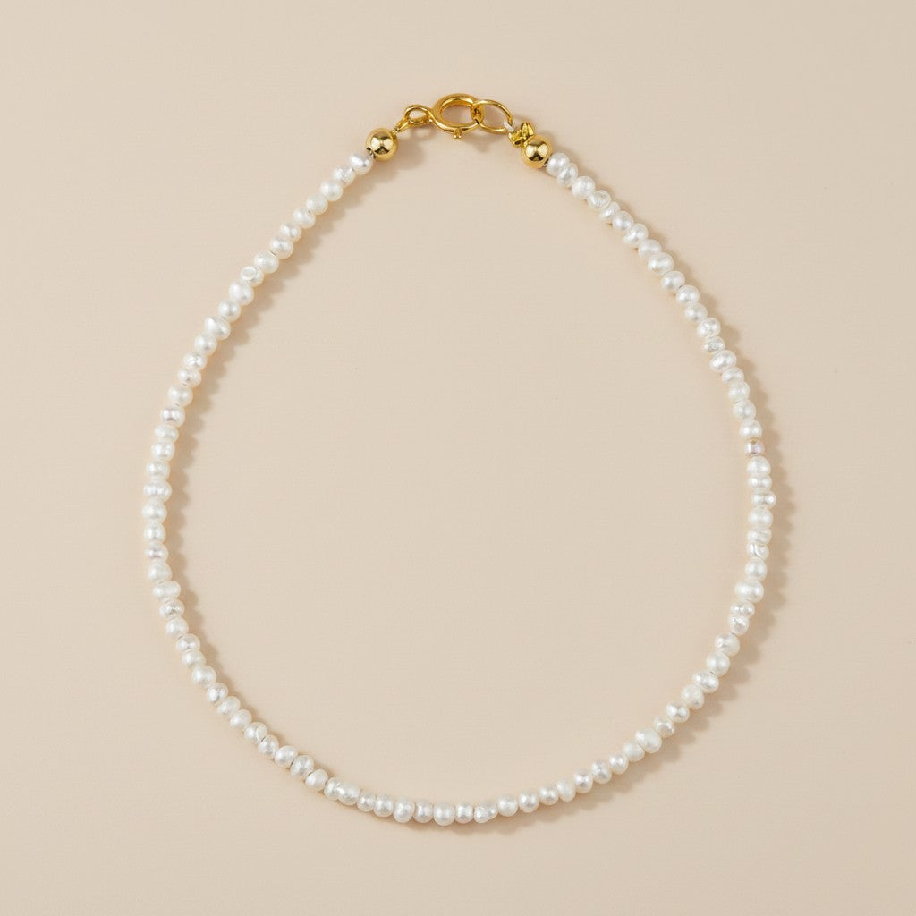 9k Gold Micro Freshwater Pearl Bracelet | Understated Luxury