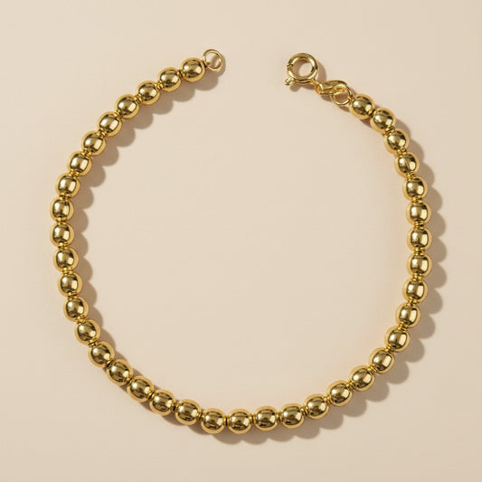 Golden Beaded Bracelet - Effortless Elegance for Every Day