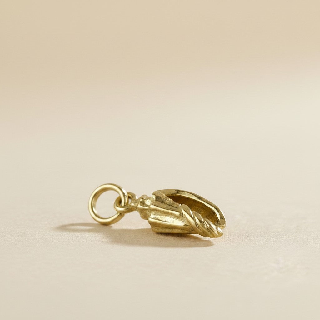 18k Gold Filled Conch Shell Charm