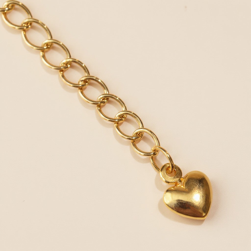 18k Gold Filled Heart Extender
