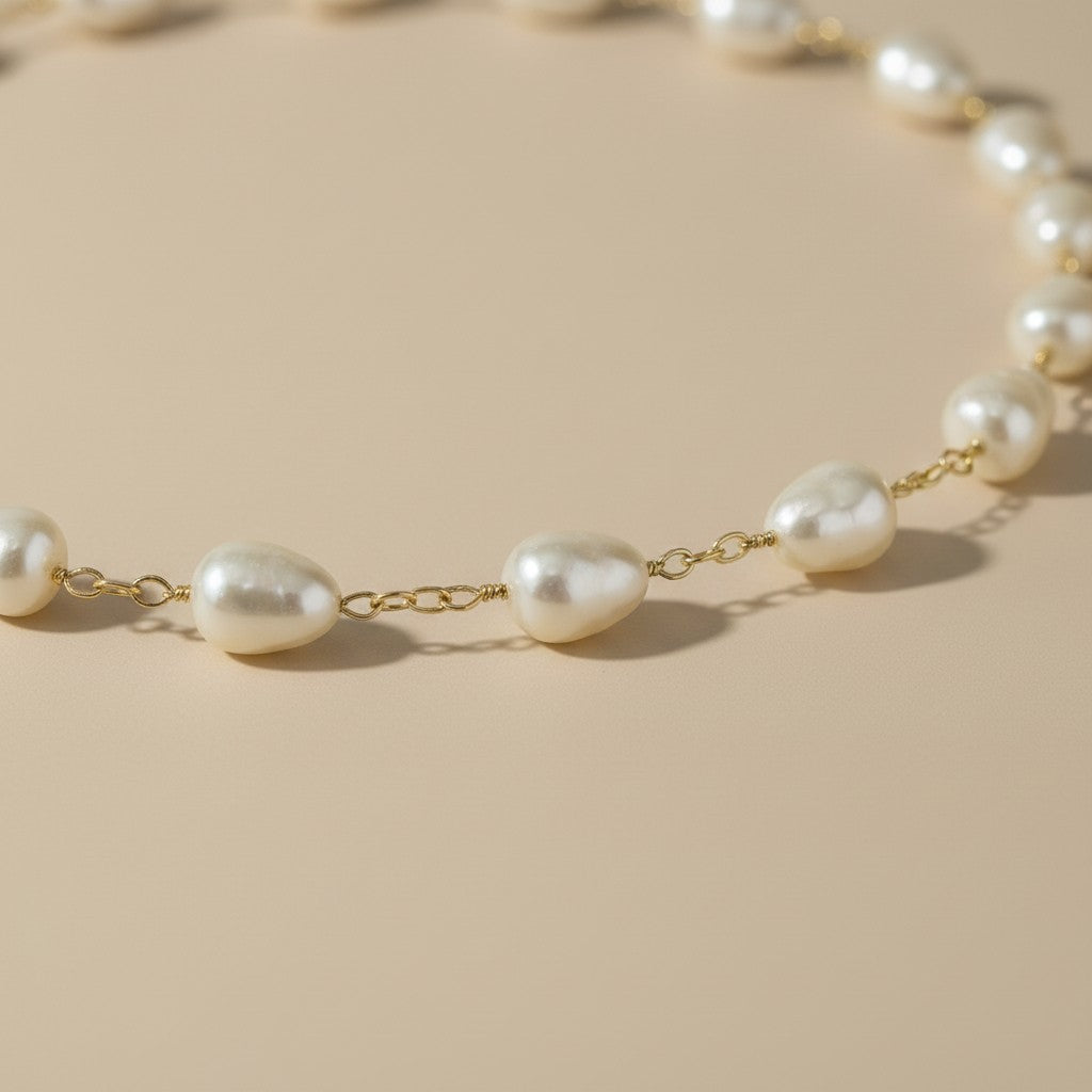 Baroque Pearl Choker Necklace - Fancy Pearl Necklace for Women
