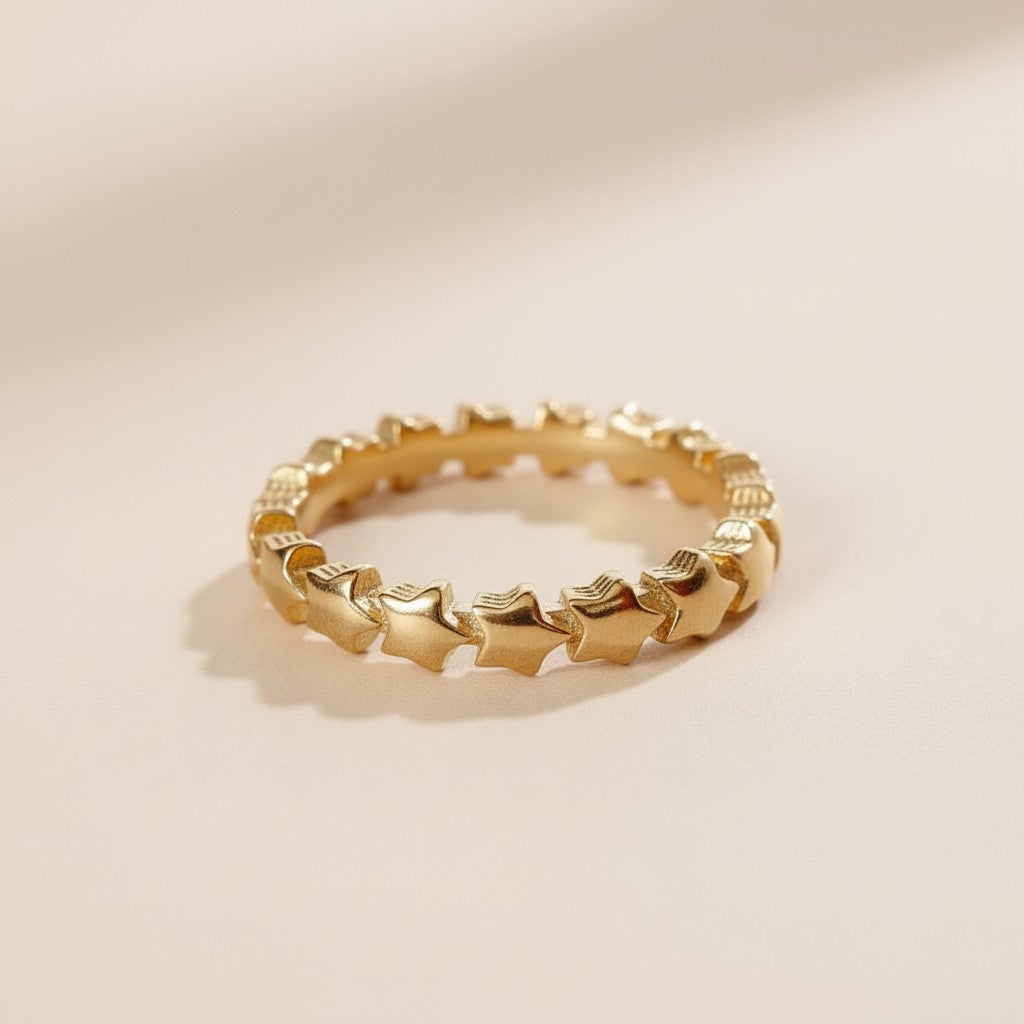 Delicate Gold Star Ring - Perfect for Ring Stacking &amp; Everyday Wear