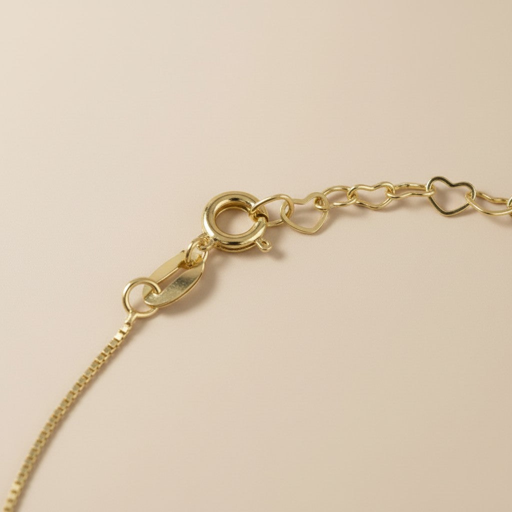 ✨ 18k Gold Filled Micro CZ Drop Anklet — Tiny Sparkle, Endless Charm