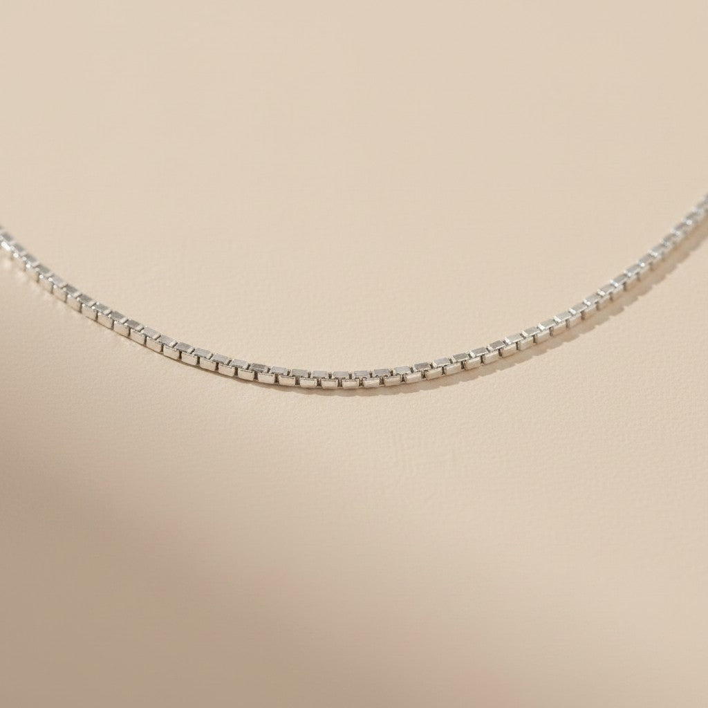 Sterling Silver Box Chain Necklace — The Chain That Disappears. And Makes Your Pendant Everything.