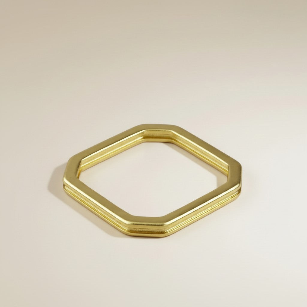 18k Gold Filled Square Shaped Ring