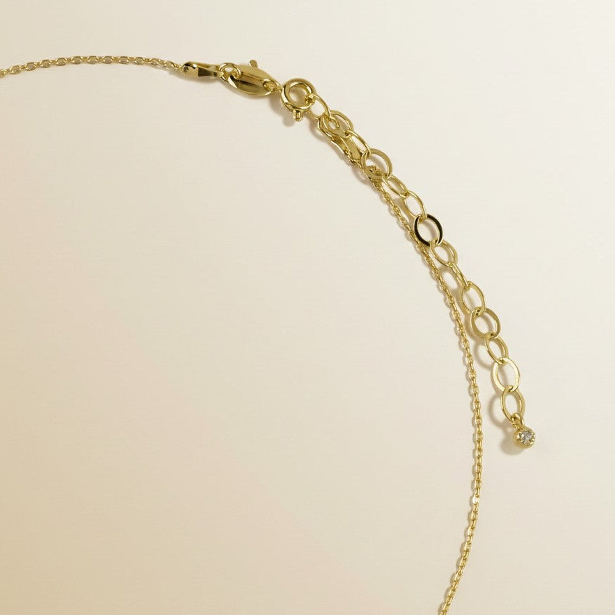 18k Gold Filled CZ Open Heart Necklace — Love, Outlined in Sparkle. Worn Close Always.