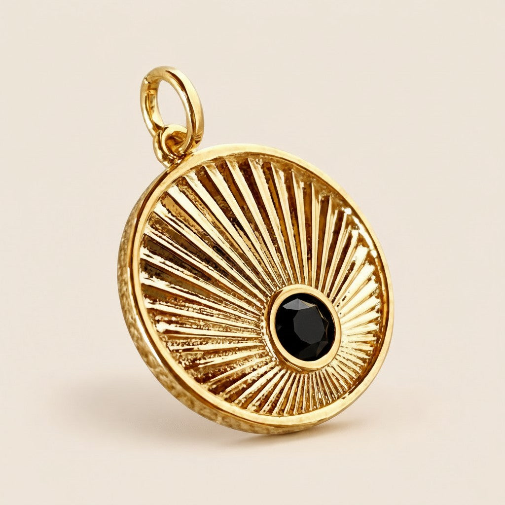 18k Gold Filled Radial Talisman Pendant | Delicate & Thoughtfully Designed