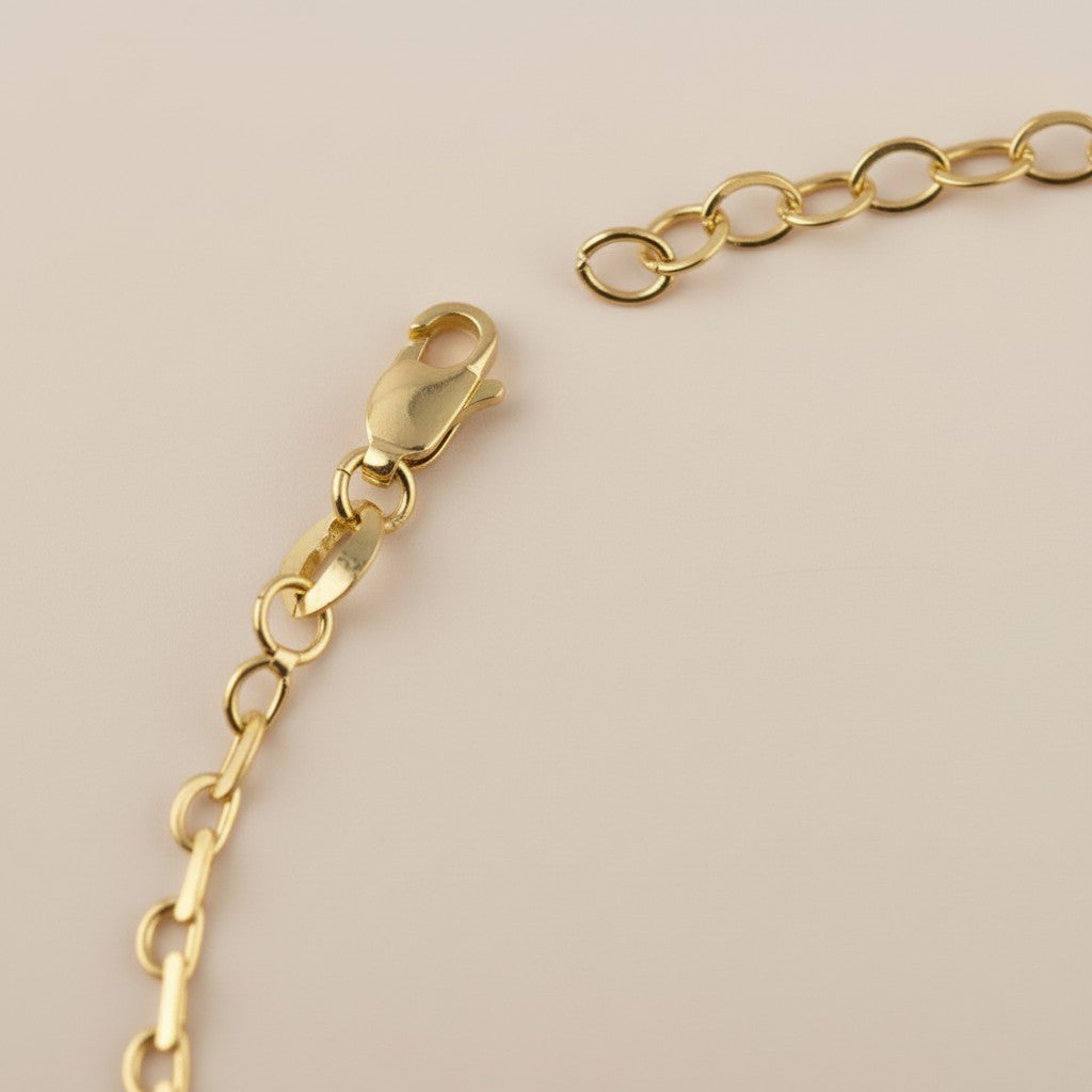 18k Gold Filled Lace Chain Anklet — A Whisper of Gold With Every Step