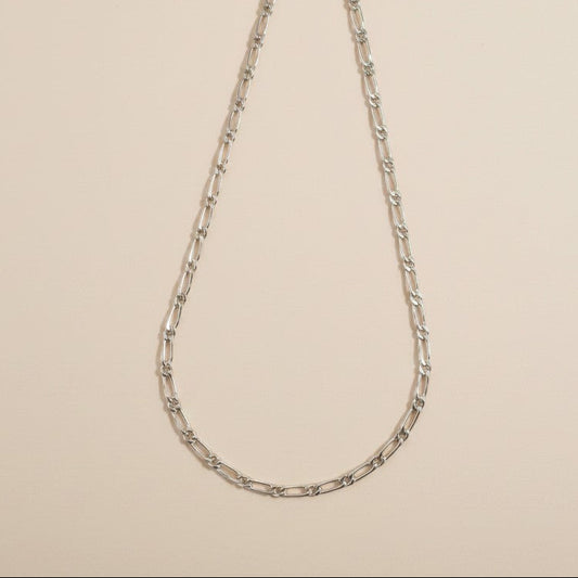 ⛓️ Sterling Silver 4.7mm Figaro 1x1 Chain — The 1x1 Rhythm at Its Most Commanding Width