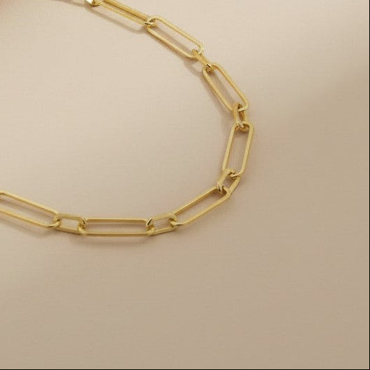 ✨ 18k Gold Filled Oversized Paperclip Chain Necklace — The Chain That Made the Paperclip Iconic