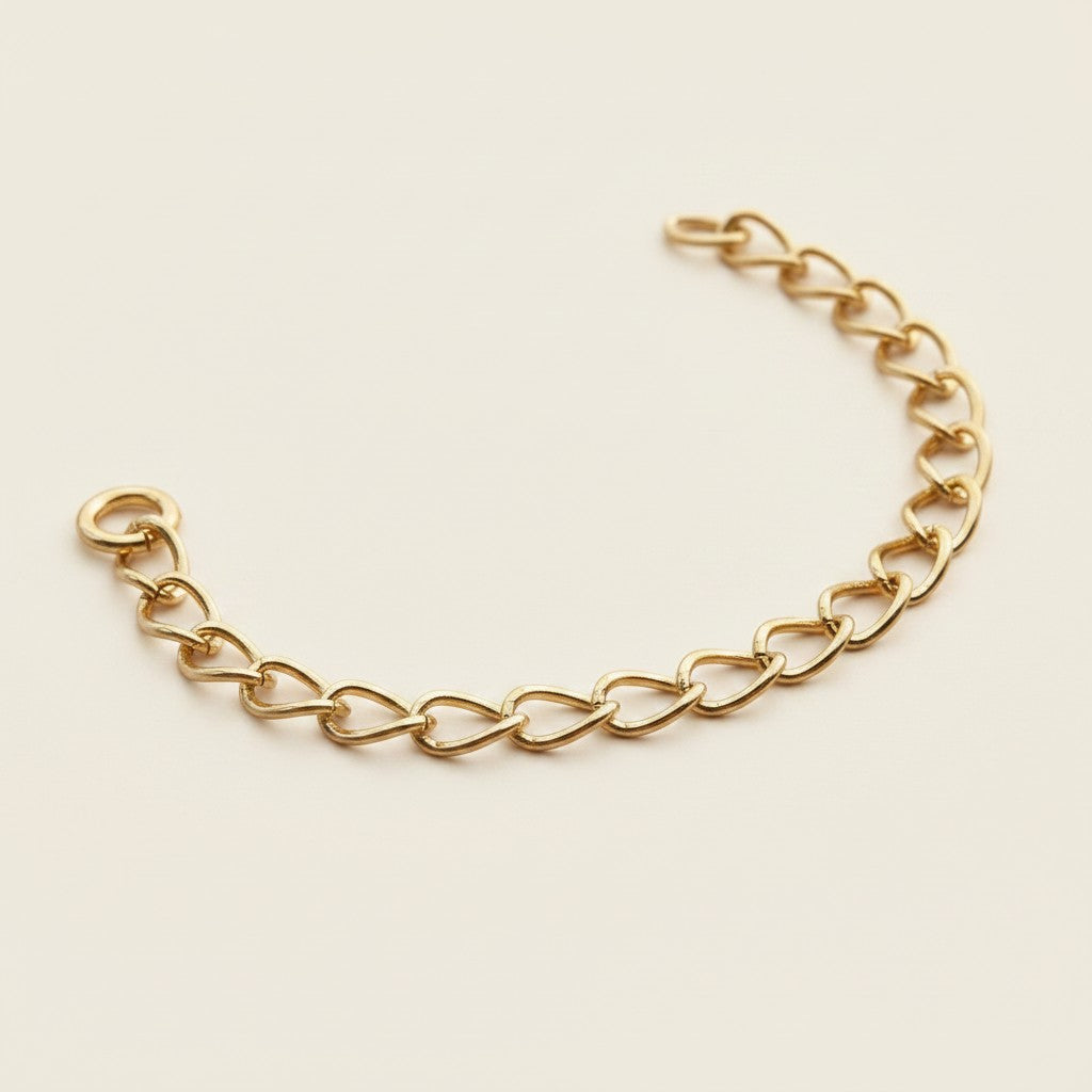 18k Gold Filled 3-Inch Extender Chain | Jewelry Making & Repair Essential