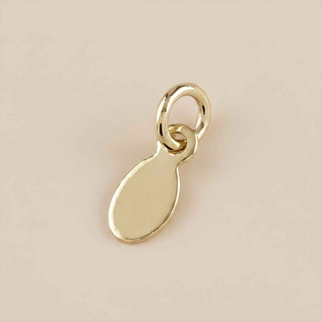 18k Gold Filled Blank Ellipse Tag Findings | DIY Jewelry Component