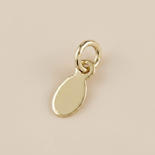 18k Gold Filled Blank Ellipse Tag Findings | DIY Jewelry Component