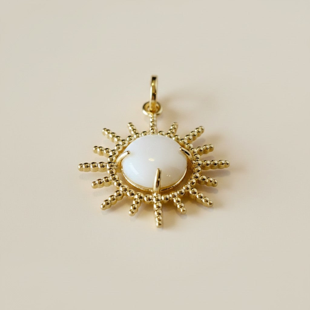☀️ 18k Gold Filled Radial Sun Pendant — Every Ray in Warm Gold. The Sun, Worn Close.