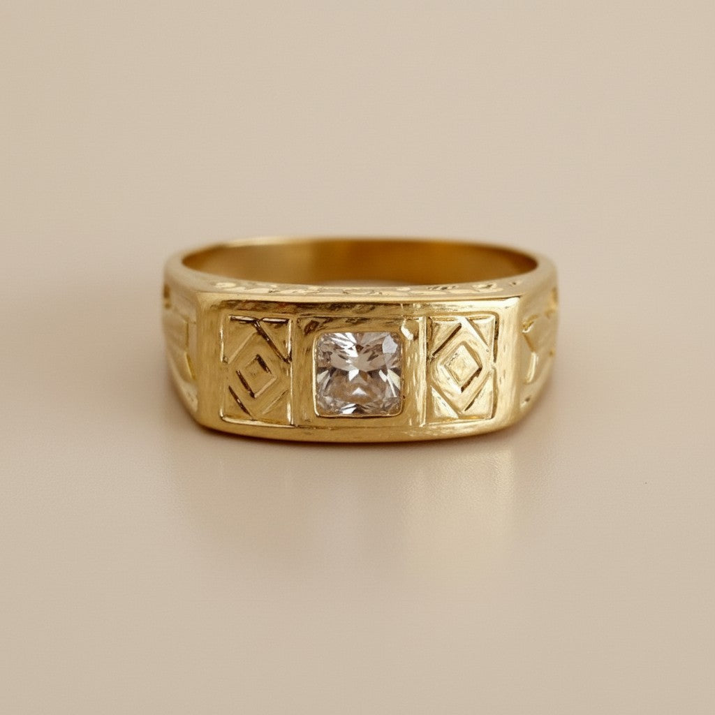 Boho Pinky Ring for Women - Cubic Zirconia Statement Ring