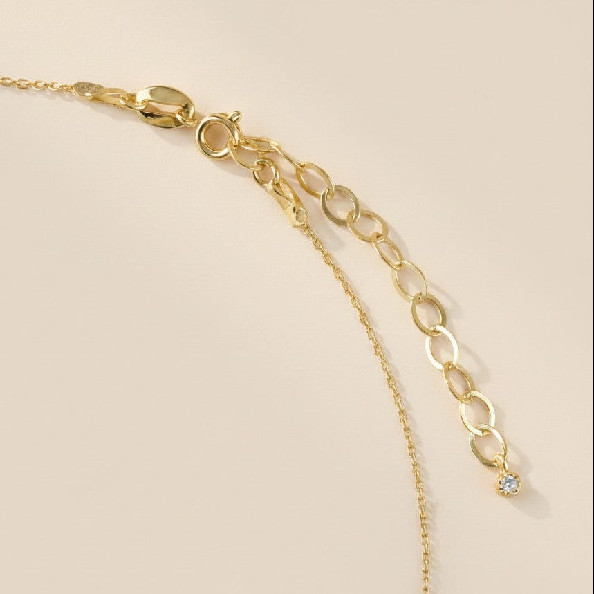 18k Gold Filled Pear Halo CZ Necklace — The Pendant That Looks Like Fine Jewelry