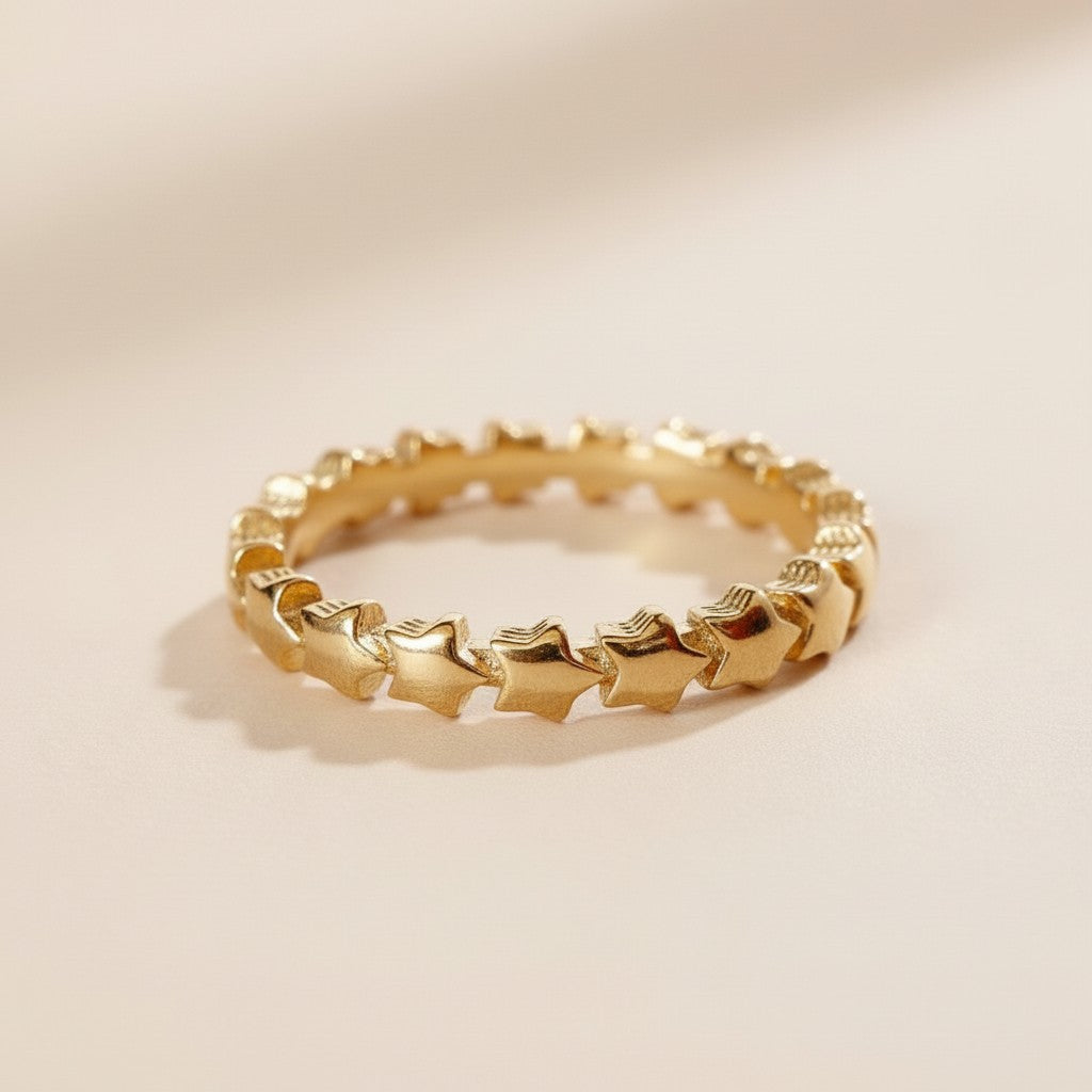Delicate Gold Star Ring - Perfect for Ring Stacking &amp; Everyday Wear