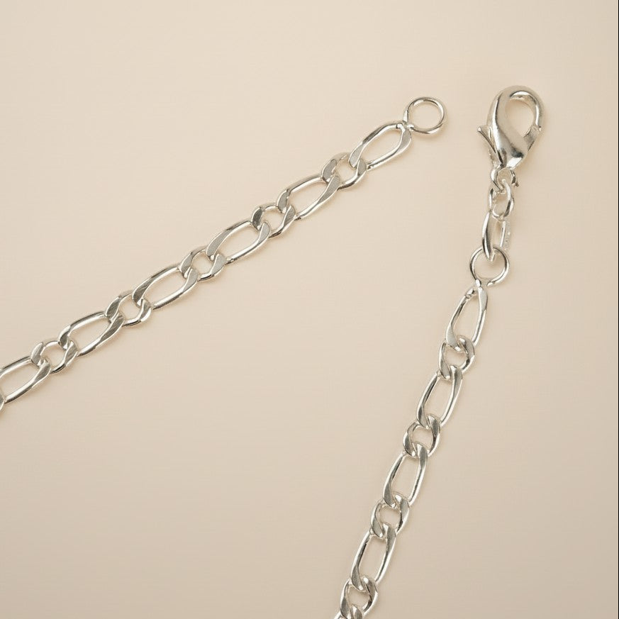 ⛓️ Sterling Silver 4.8mm Figaro Chain — The Most Complex Rhythm in the Collection