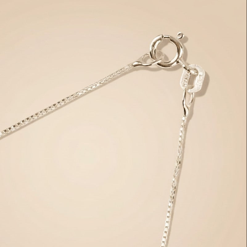 Sterling Silver Box Chain Necklace — The Chain That Disappears. And Makes Your Pendant Everything.