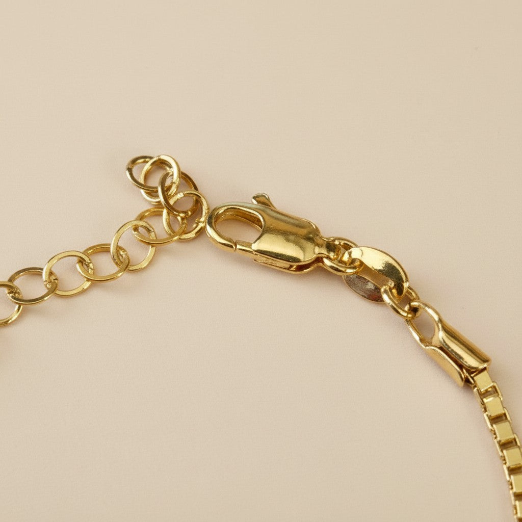 Chain Bracelet 2mm - Thick Chunky Gold Bracelet for Women