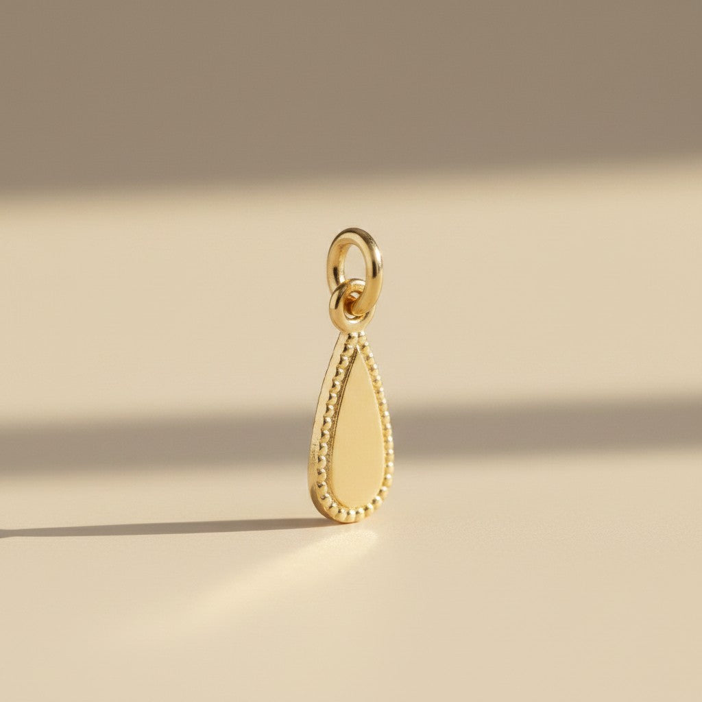 18k Gold Filled Teardrop Tag Findings