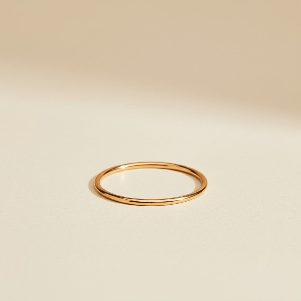 Thin Stackable Ring - Dainty 1mm Band for Women