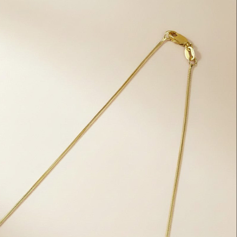 Snake Chain Necklace - Delicate 1.2mm Layering Chain for Women