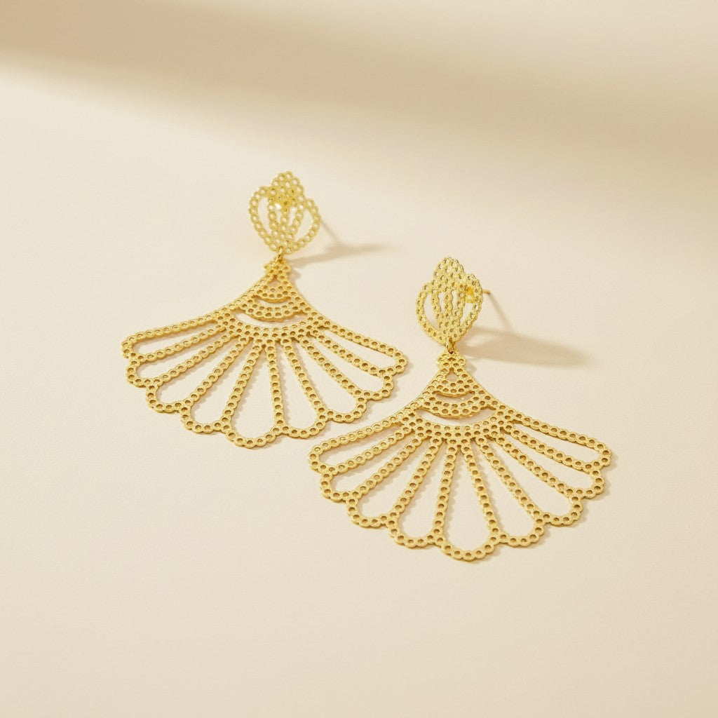 Fanned Drops Earrings