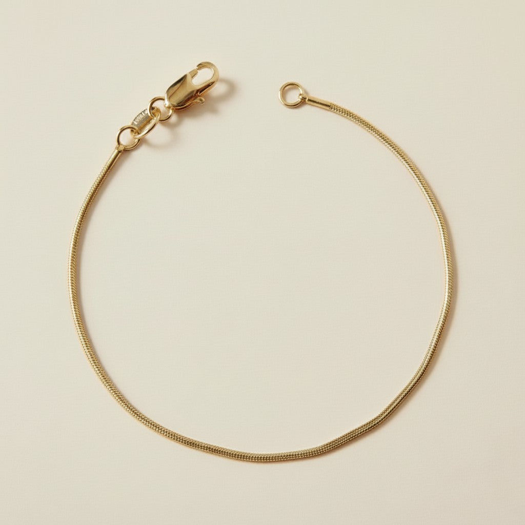 Simple Gold Chain Bracelet - Water-Resistant Hypoallergenic Jewelry