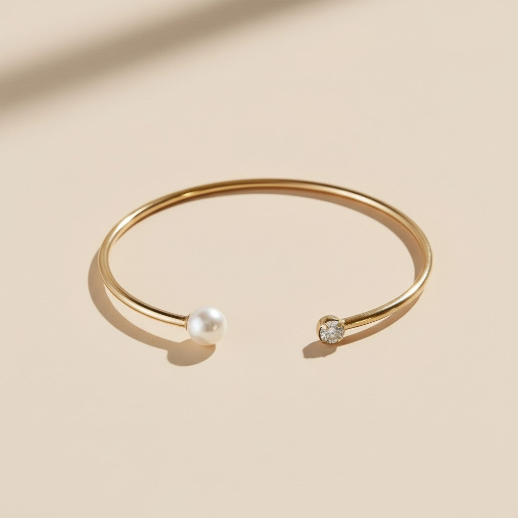 Pearl Crystal Jewelry for Women - Unique Mixed Elements Design