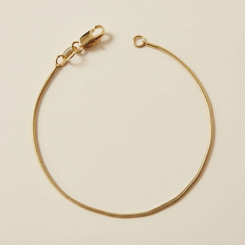 Simple Gold Chain Bracelet - Water-Resistant Hypoallergenic Jewelry