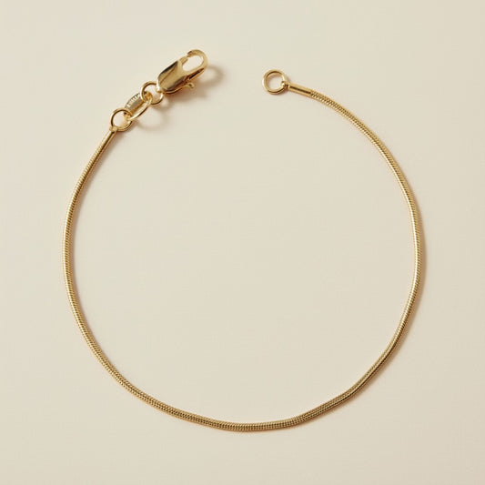Simple Gold Chain Bracelet - Water-Resistant Hypoallergenic Jewelry