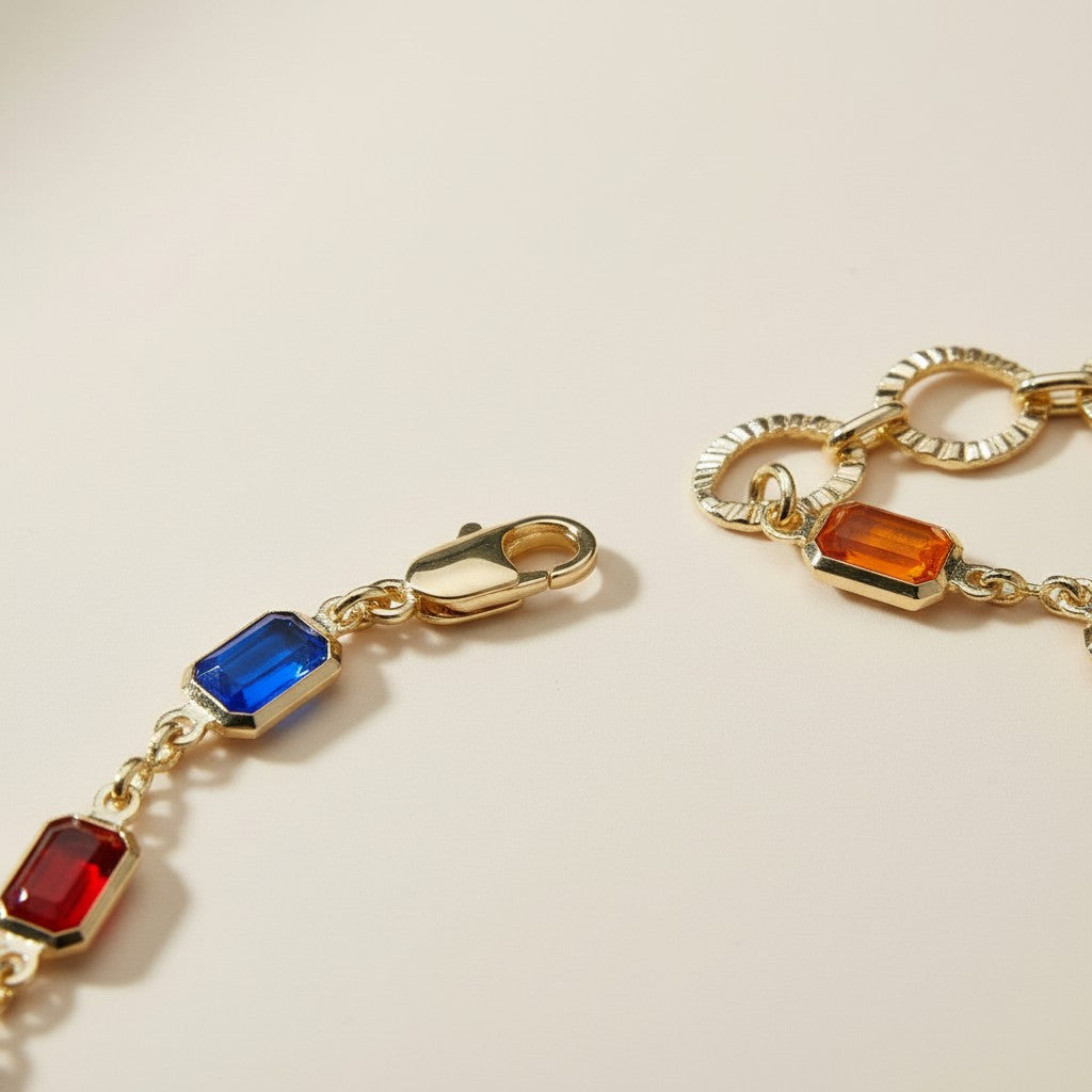 Colorful Anklet Collection - Chunky Chain Ankle Bracelets for Women