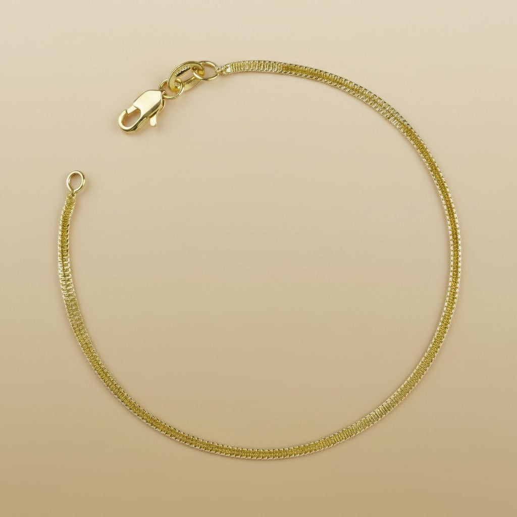 18k Gold Filled Square Rope Bracelet — Limited Production. Irreplaceable Once It's Gone.