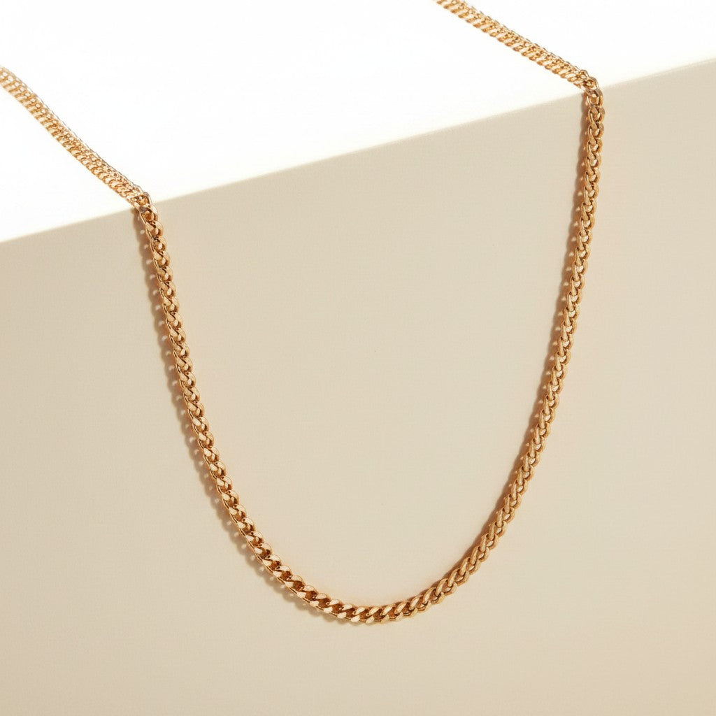 18k Gold Filled Cuban Chain Necklace | Fine Quality Essential