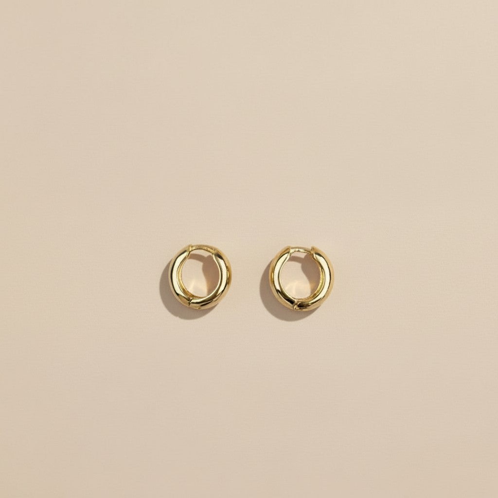 Chunky Hoop Earrings for Women - Thick Bold Statement Hoops