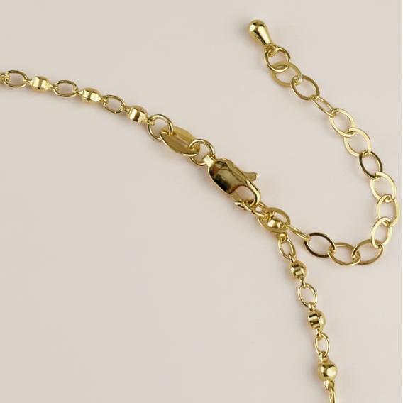 18k Gold Filled Beaded Saint Benedict Necklace