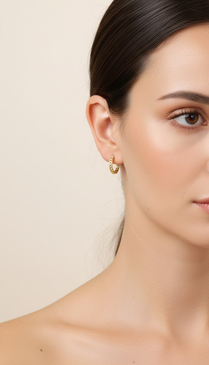 ✨ 18k Gold Filled Cuban Chain Clicker Hoop Earrings — The Classic Link, Curved Into a Hoop. Three Sizes.