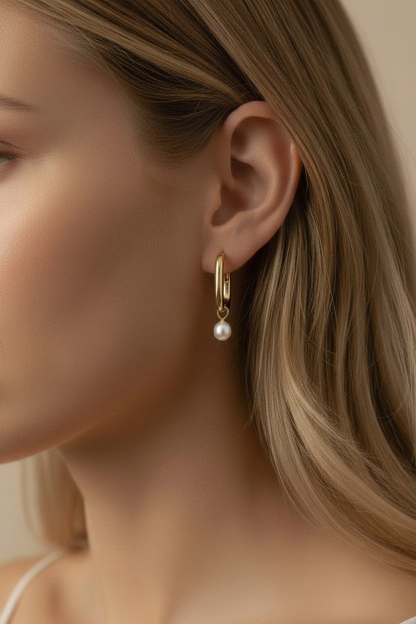 18k Gold Filled Freshwater Pearl Drop Charm — The Little Detail That Changes Everything