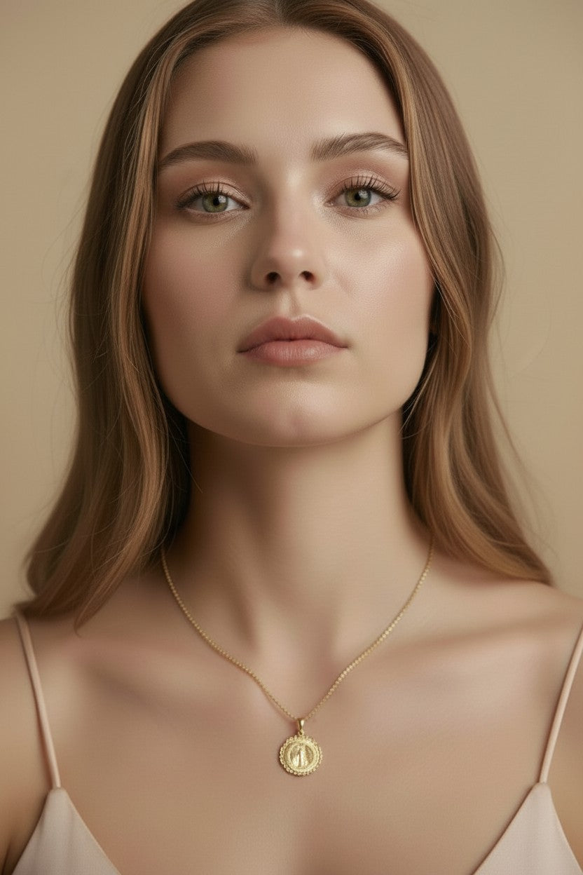 Fleur-de-Lis Miraculous Medal Pendant - Sacred Beauty for Your Daily Journey
