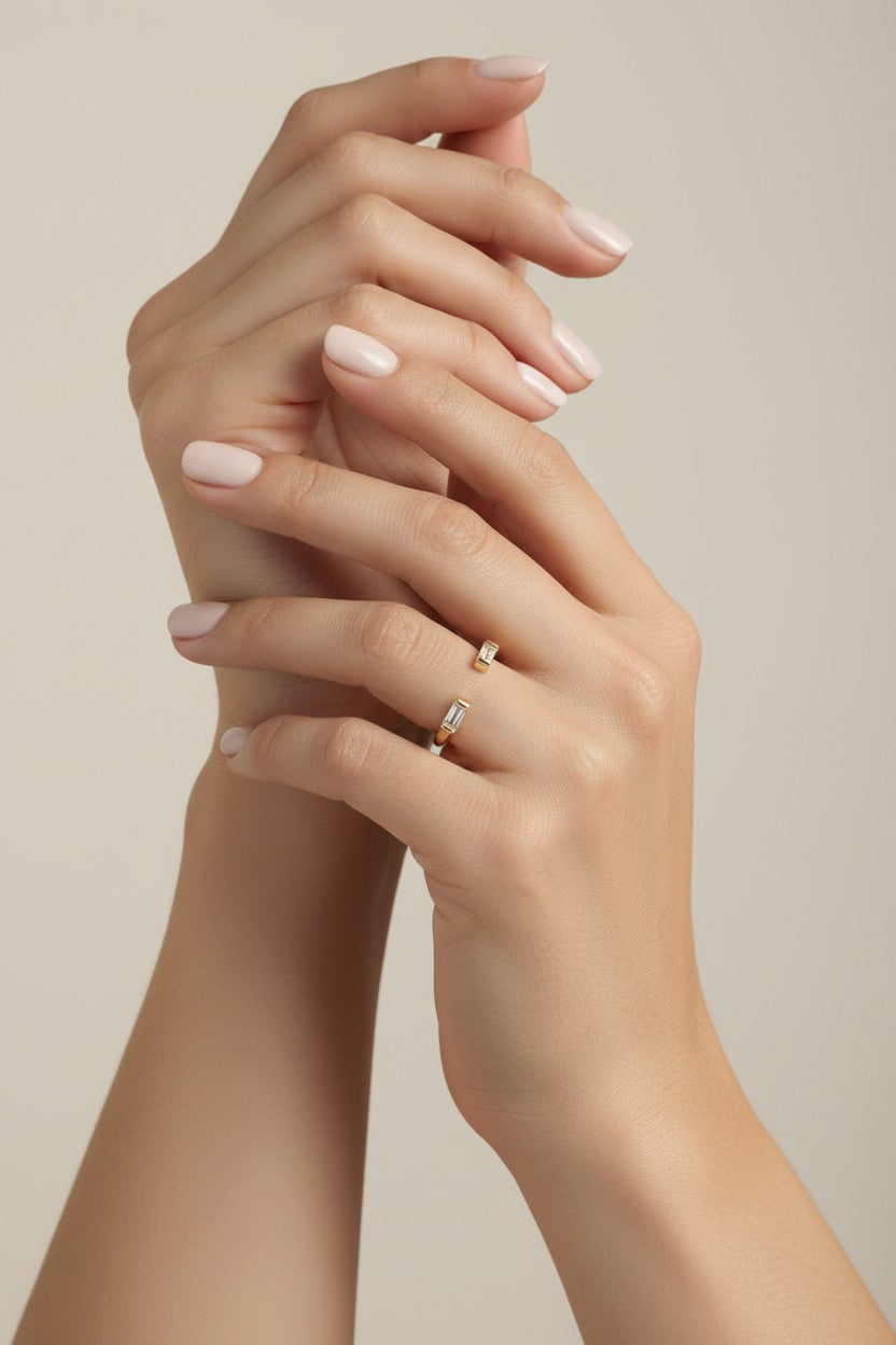 Baguette CZ Band Ring | AAAAA Quality | Stackable Ring for Women