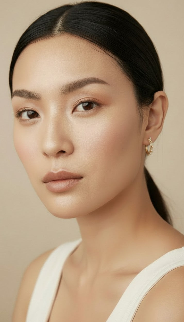 ⚡ 18k Gold Filled Spike CZ Huggie Earrings — Edge at the Rim. Sparkle on the Hoop. Both at Once.