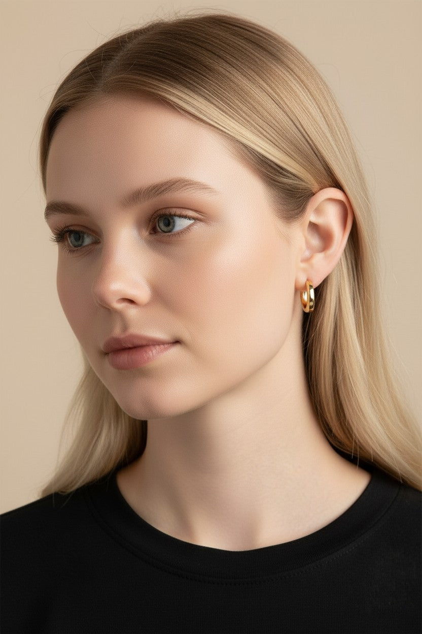 Hoop Earrings for Women - Classic Small Gold Hoops | Hypoallergenic