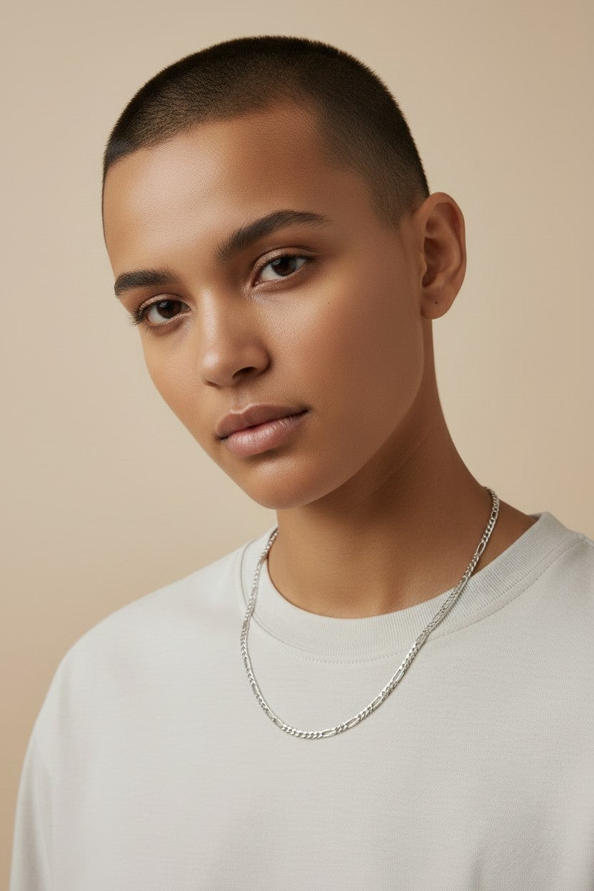 ⛓️ Sterling Silver 4.8mm Figaro Chain — The Most Complex Rhythm in the Collection