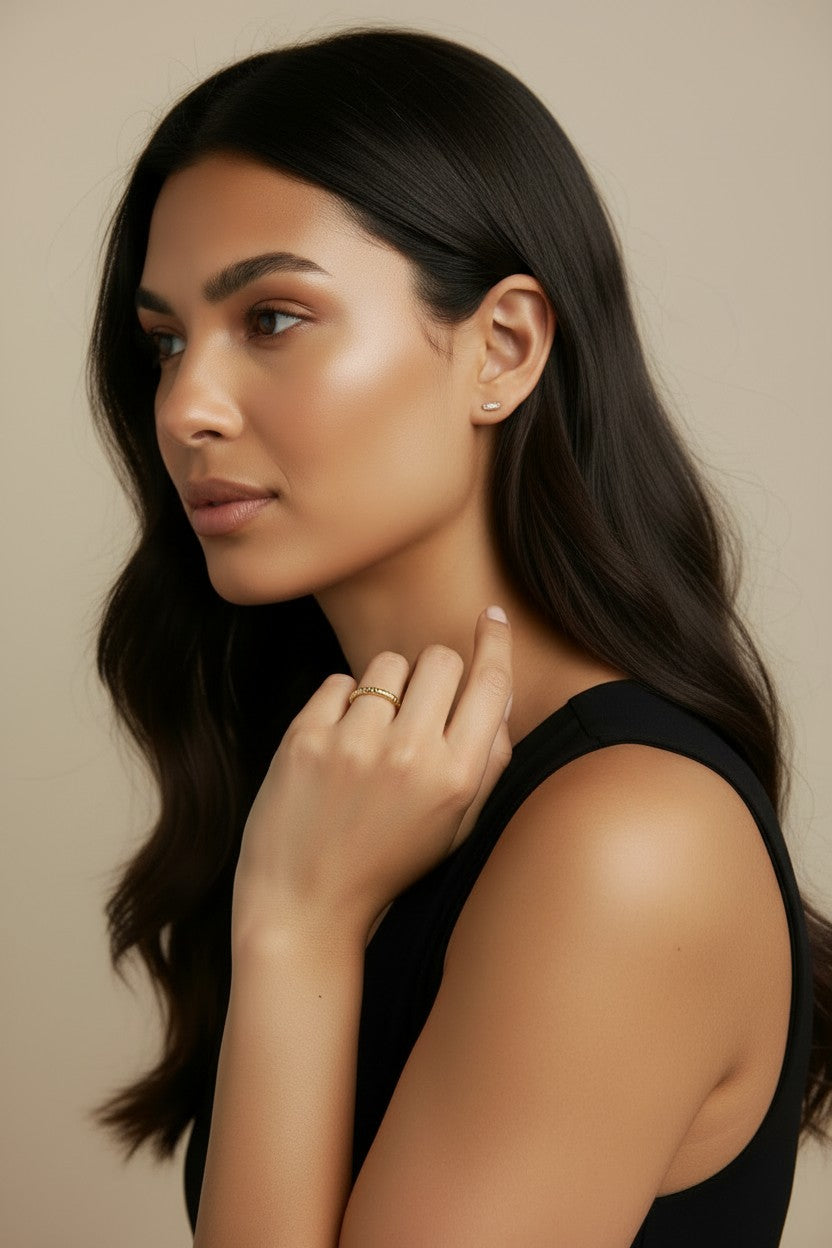 ✨ 18k Gold Filled Twisted Band Ring — The Rope Twist, Scaled to Its Most Elegant Width.